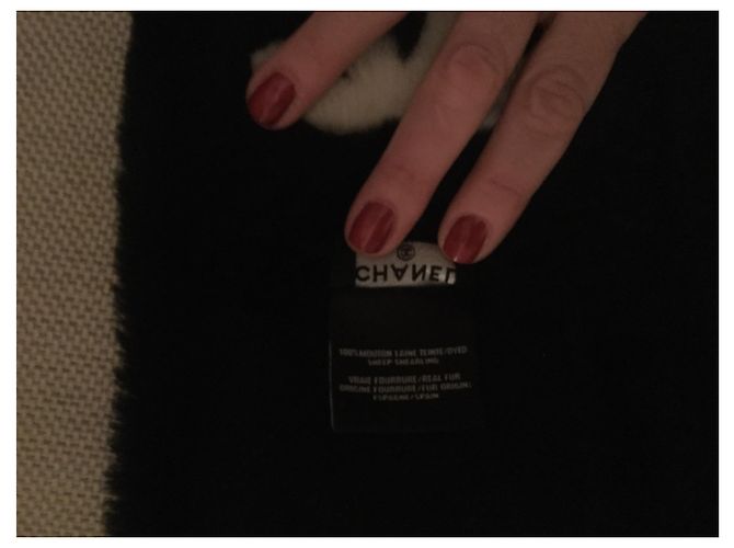 Chanel Cachecol Preto - vista 6