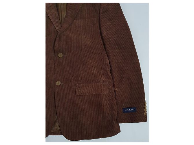 Blazer Burberry Marrone in Lana - vista 2