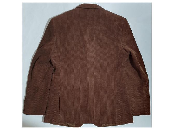 Blazer Burberry Marrone in Lana - vista 3