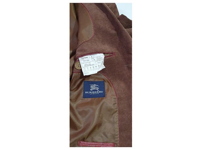 Blazer Burberry Marrone in Lana - vista 4