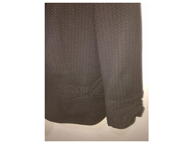 Blazer corto negro DKNY con estampado gris - vista 4