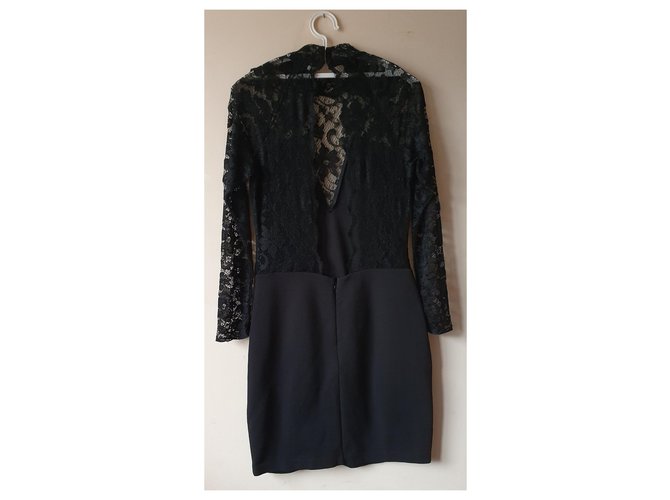 Samsoe & Samsoe Kjole Kleid schwarze Spitze - Ansicht 3