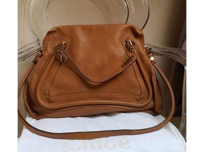 Chloé Paraty Leder Handtasche Hellbraun - Ansicht 6