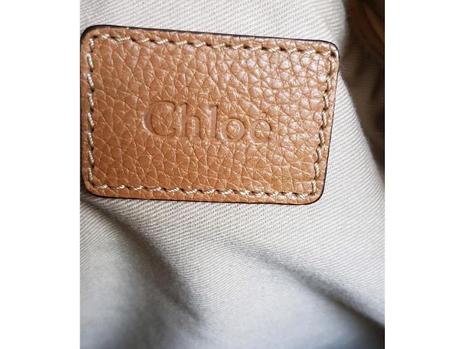Chloé Paraty Leder Handtasche Hellbraun - Ansicht 7