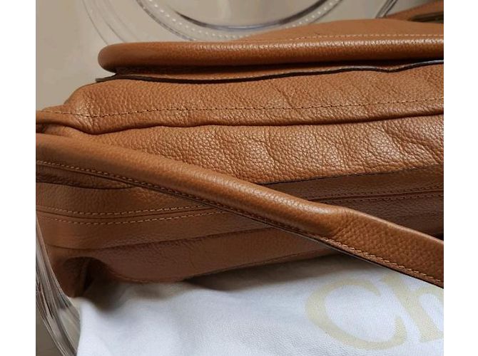 Chloé Paraty Leder Handtasche Hellbraun - Ansicht 8