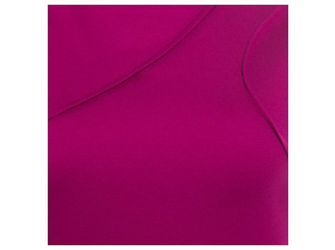 Escada Hot Lava Kleid Pintuck Fuchsia Fuschia - Ansicht 4