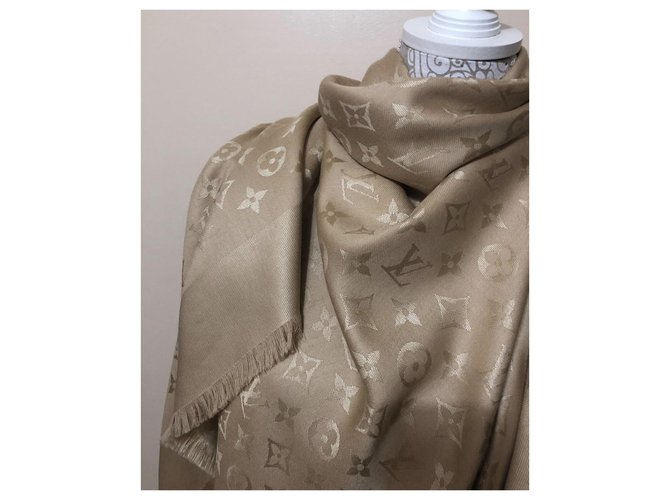 Louis Vuitton Bufandas Beige - vista 2