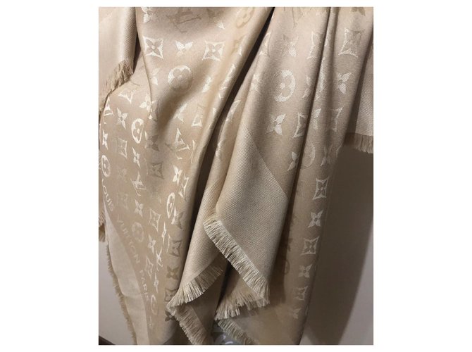 Louis Vuitton Bufandas Beige - vista 3