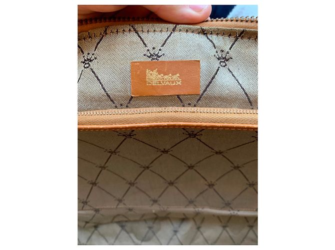Borsa weekend 48H Delvaux Verde in Tela - vista 2
