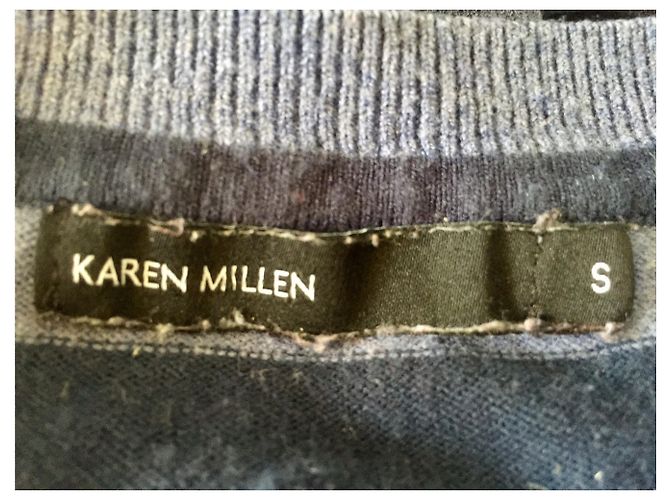Karen Millen Abito a righe con inserti in pizzo Blu - vista 5