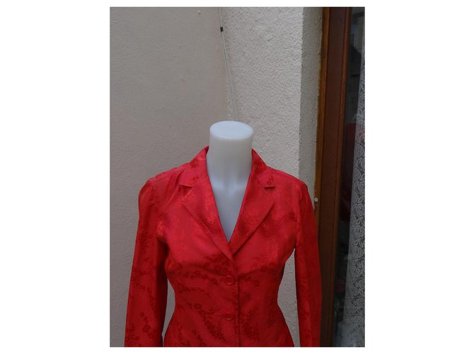 Prada Seidenjacke Rot - Ansicht 2