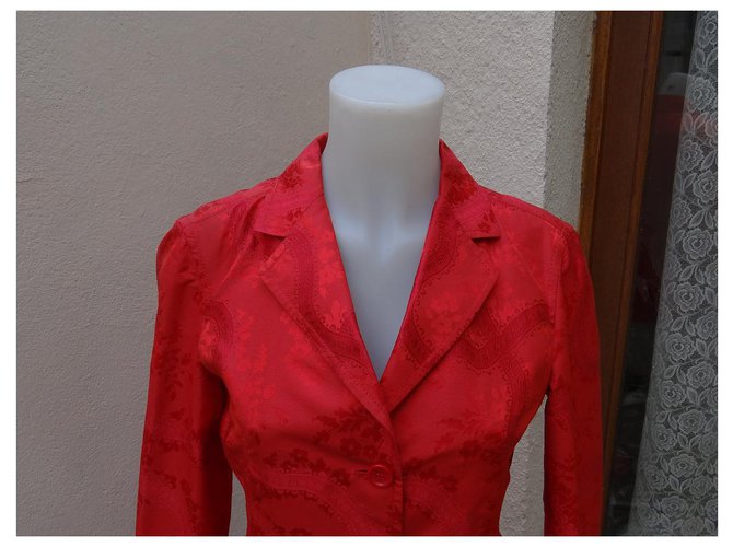 Prada Seidenjacke Rot - Ansicht 3