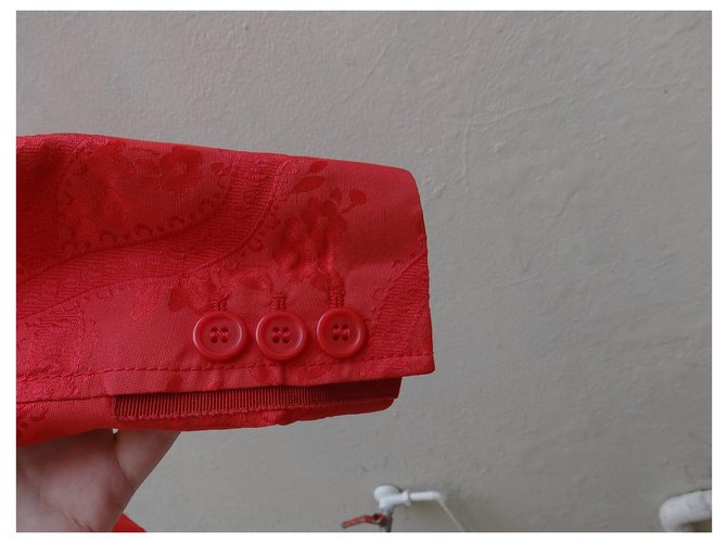 Prada Seidenjacke Rot - Ansicht 8