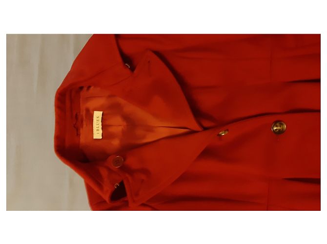 Autre Marque Abrigo I Blues de lana rojo oscuro Burdeos - vista 6