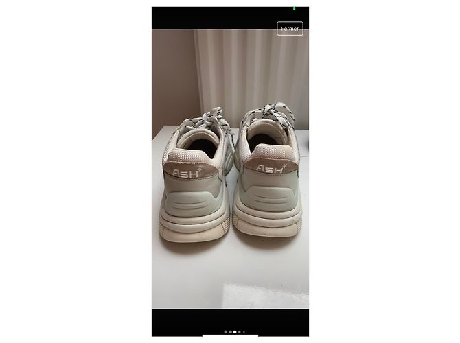 Ash Addict Sneaker Weiß Stoff - Ansicht 3