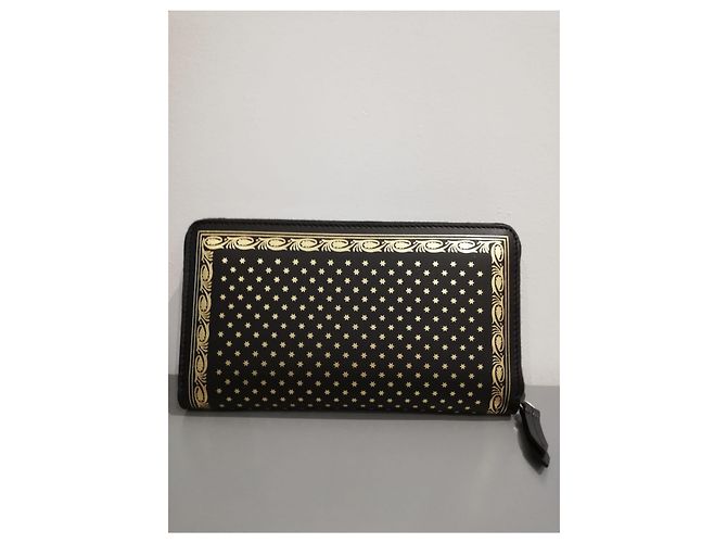 Cartera de cuero Gucci (Guccy) Negro - vista 2