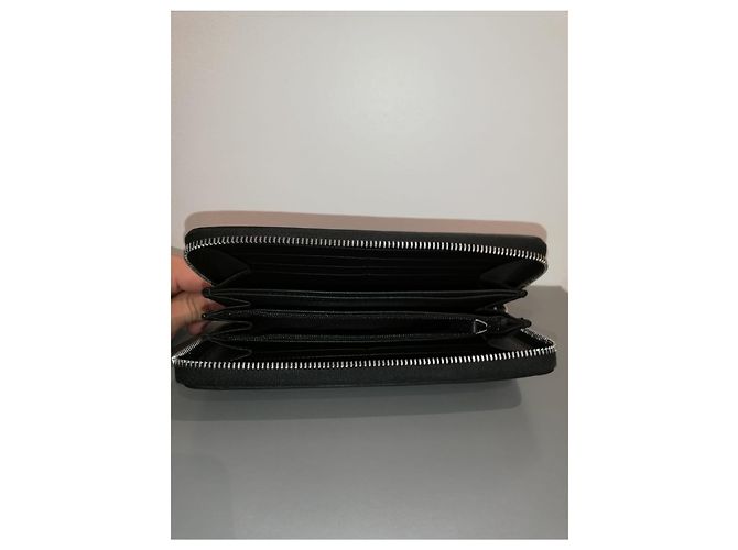 Cartera de cuero Gucci (Guccy) Negro - vista 3