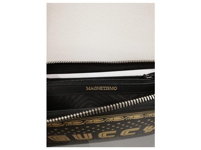Cartera de cuero Gucci (Guccy) Negro - vista 4