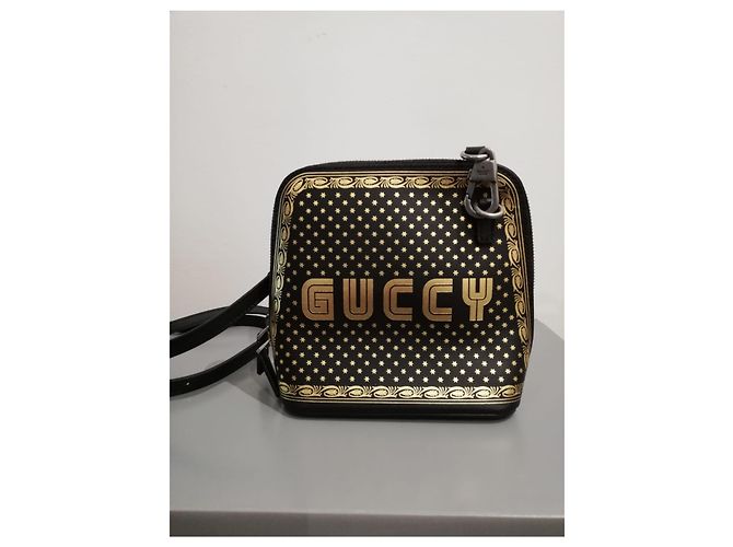 Gucci Borsa Guccy in pelle con minibag Nero - vista 8