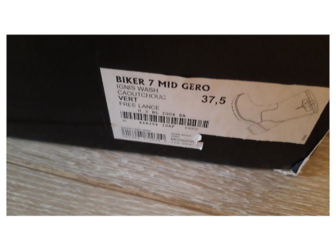 Free Lance Geronimo Biker Stiefel Hellgrün Leder - Ansicht 7