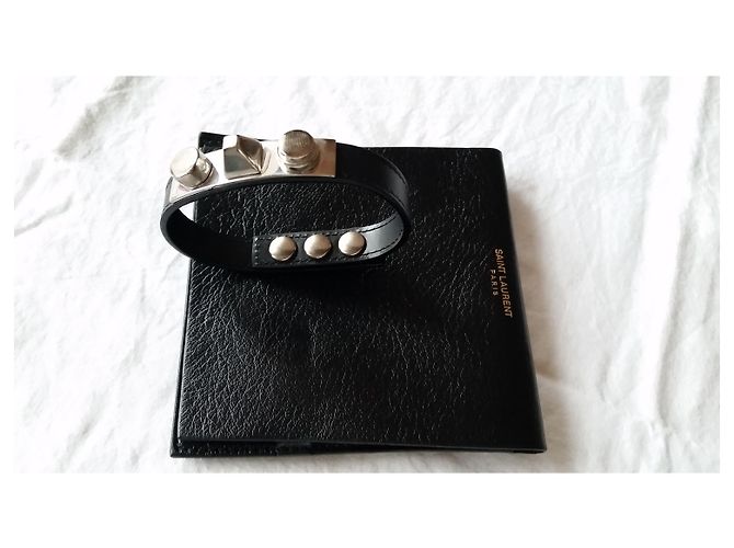 Yves Saint Laurent Bracelet YSL "Le trois clous" Noir - vue 2