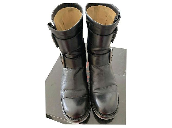 Stivali Biker Geronimo Free Lance in pelle nera Nero - vista 2