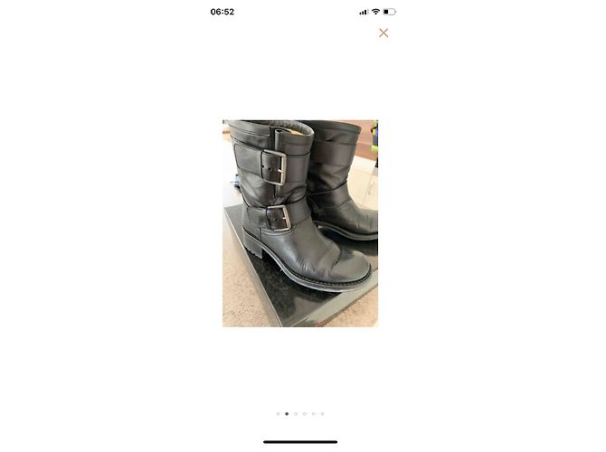 Stivali Biker Geronimo Free Lance in pelle nera Nero - vista 3
