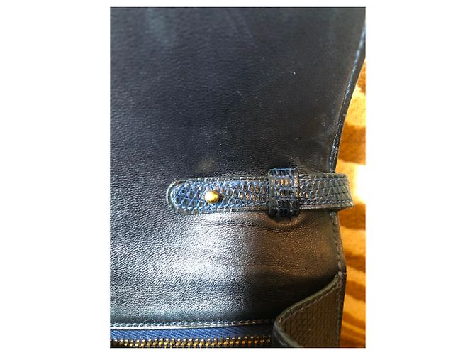 Médor Hermès Medor Tasche Marineblau - Ansicht 6