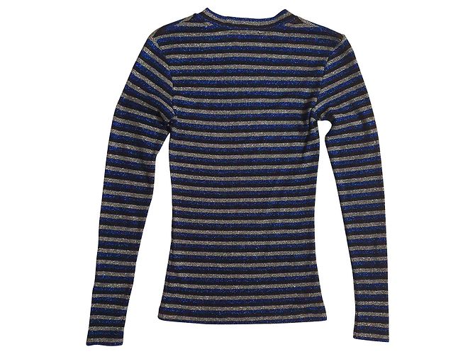 Autre Marque Mads Norgaard Bluse Triple Glam Gestreift Mehrfarben - Ansicht 2