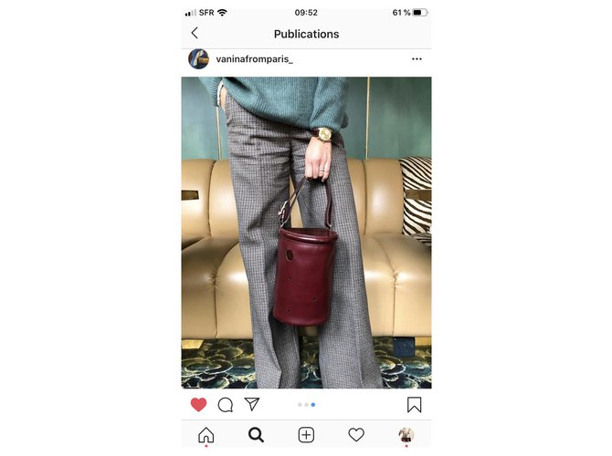 Mangeoire Hermès Feeder-Tasche Bordeaux - Ansicht 5