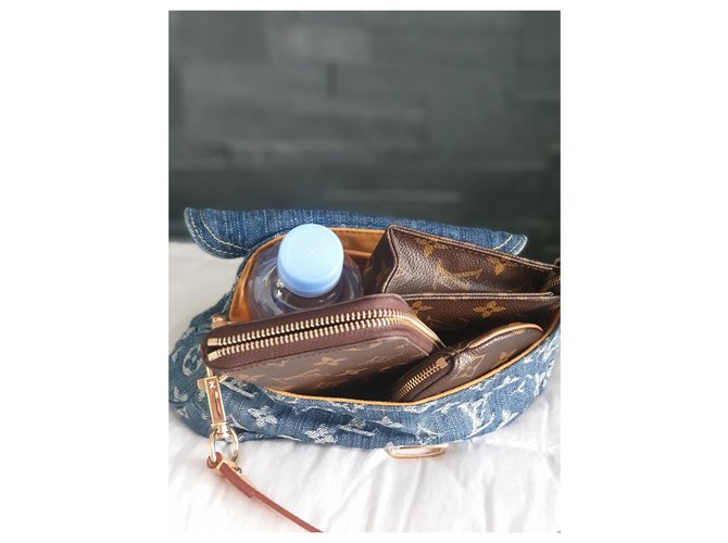 Louis Vuitton Pleaty Denim Blu - vista 13
