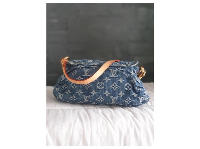 Louis Vuitton Pleaty Denim Blu - vista 2