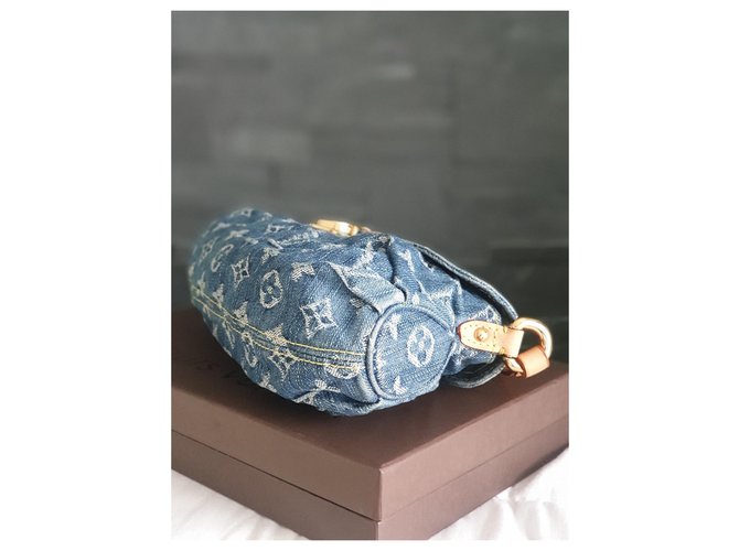 Louis Vuitton Pleaty Denim Blu - vista 4