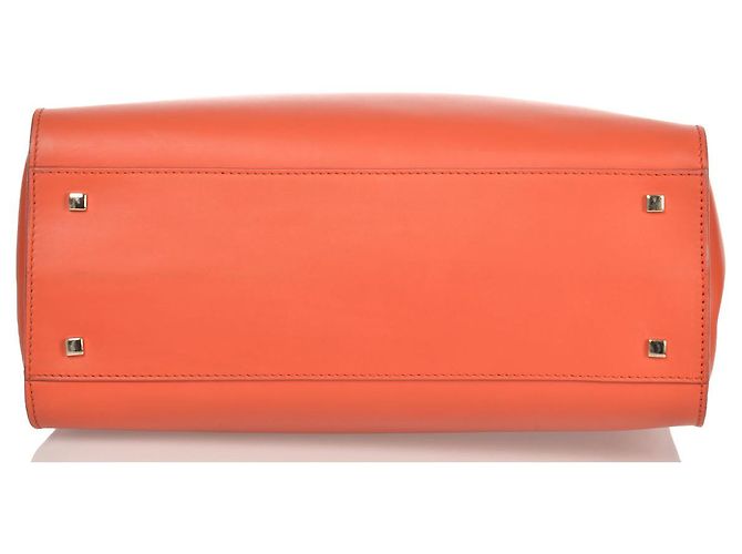Borsa tote Emanuel Ungaro con logo corallo in pelle - vista 5