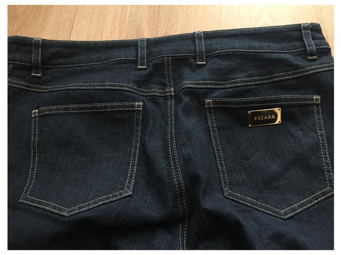 Jeans Escada Nine Blu Cotone - vista 2