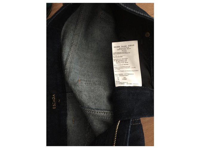 Jeans Escada Nine Blu Cotone - vista 3