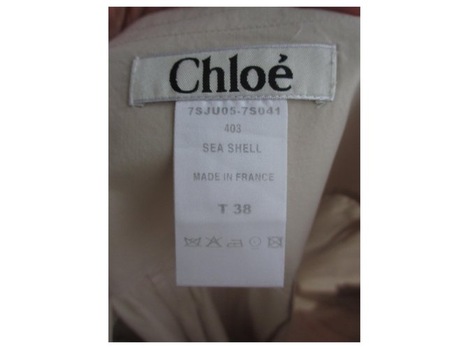 Falda Chloé modelo Sea Shell Beige - vista 3