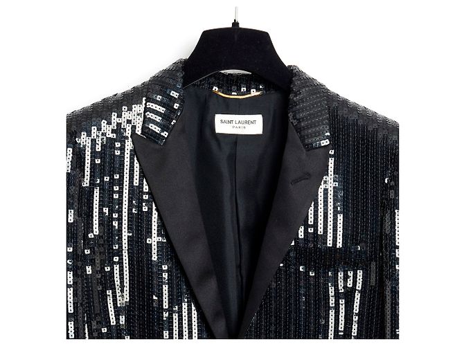 Saint Laurent GLITTER NERO FR36/38 NUOVO - vista 3
