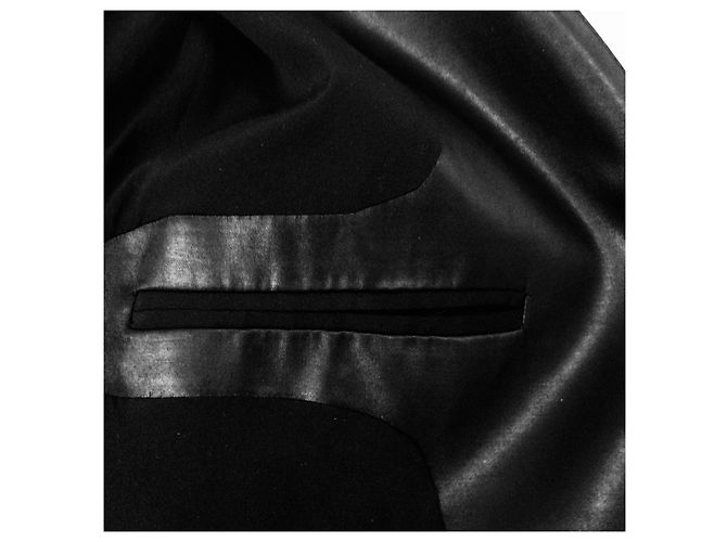 Helmut Lang Giacca corta lucida nera Nero - vista 4