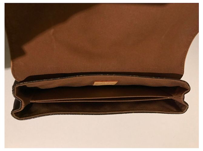 Borsa Louis Vuitton marrone rossiccio MM - vista 5
