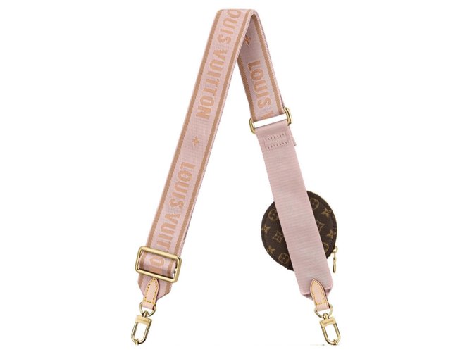 Louis Vuitton Guitar strap pink Beige ref.162214 Joli Closet
