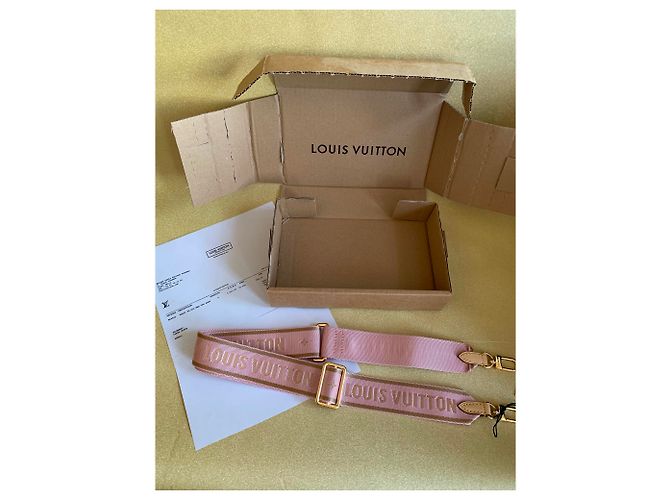 Louis Vuitton Tracolla per chitarra rosa Beige - vista 2