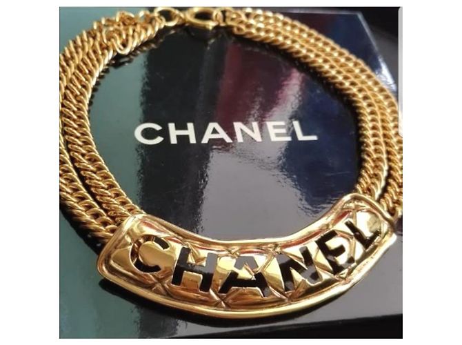 Collana girocollo in oro massiccio Chanel D'oro - vista 2