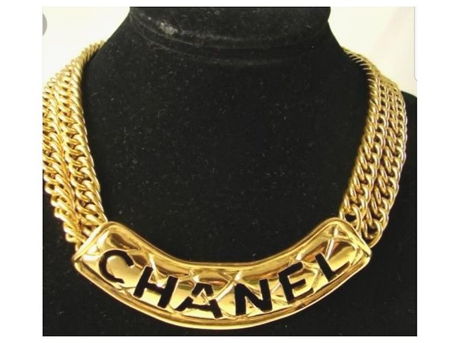 Collana girocollo in oro massiccio Chanel D'oro - vista 3