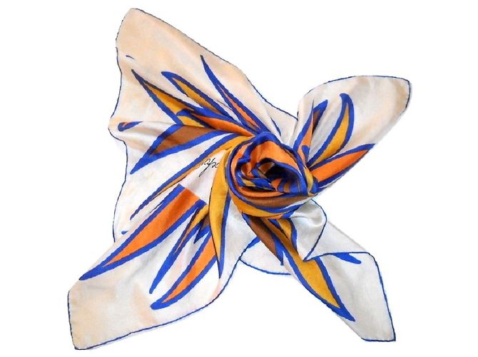 SCHIAPARELLI Vintage Seidenschal Mehrfarben - Ansicht 4