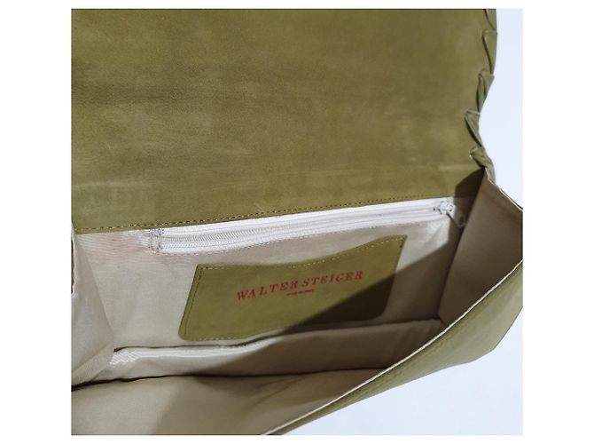 Mini borsa Walter Steiger verde in scamosciato e pelle - vista 4