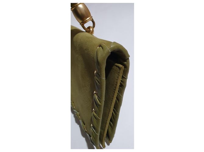 Mini borsa Walter Steiger verde in scamosciato e pelle - vista 5
