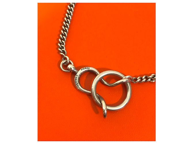 Collar largo arabesco Hermès Plata - vista 2