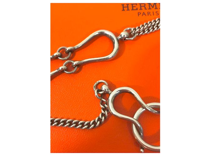 Collar largo arabesco Hermès Plata - vista 3