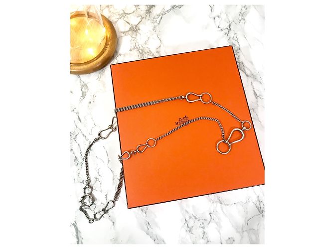 Collar largo arabesco Hermès Plata - vista 5